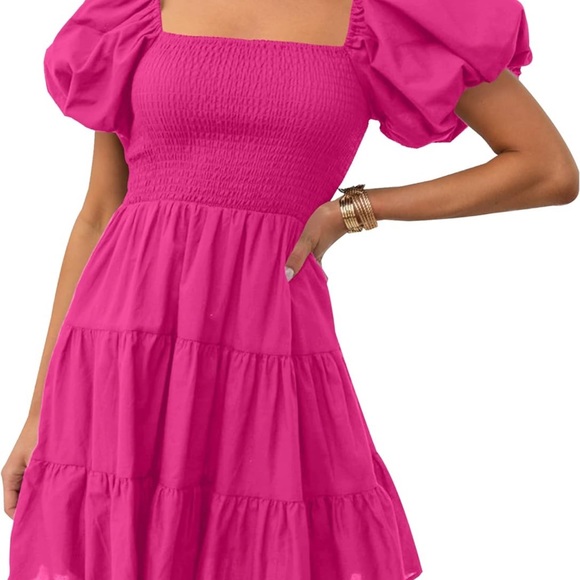 Pink boho style dress - Picture 2 of 4